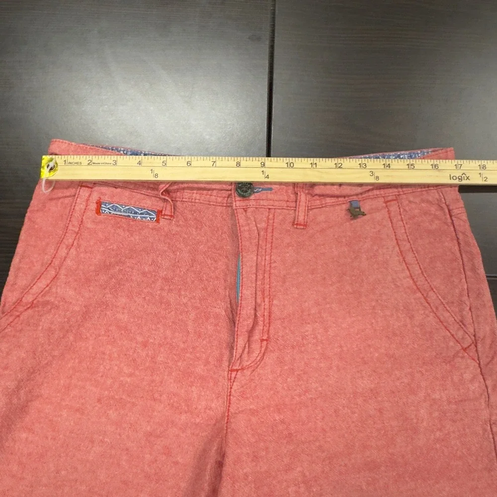 Modern Amusement Shorts Coral Red Casual Walk Shorts Mens Size‎ 34 Iconix